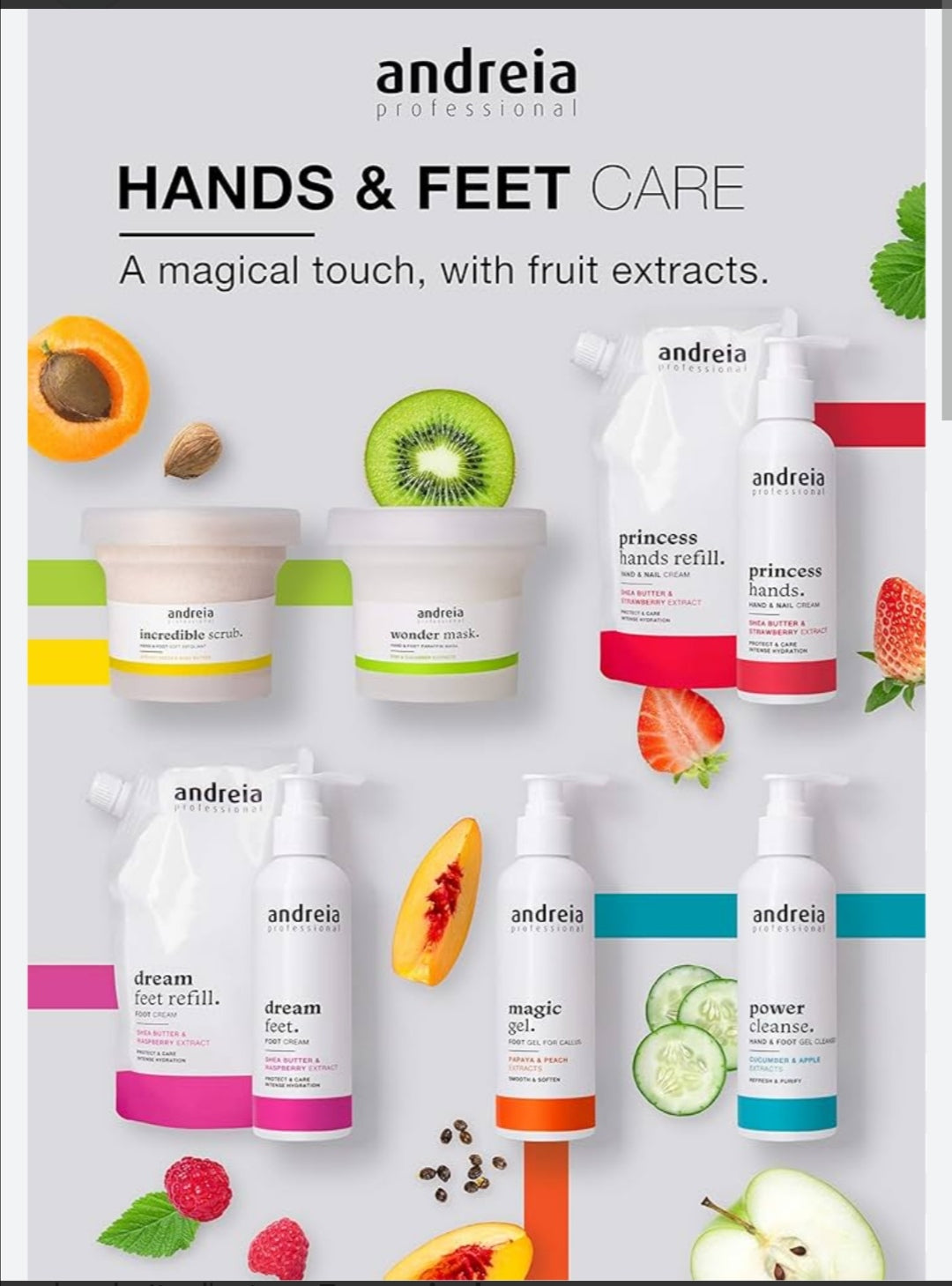 Andreia Professional Incredible Scrub Exfoliant doux pour les mains et les pieds 200 g